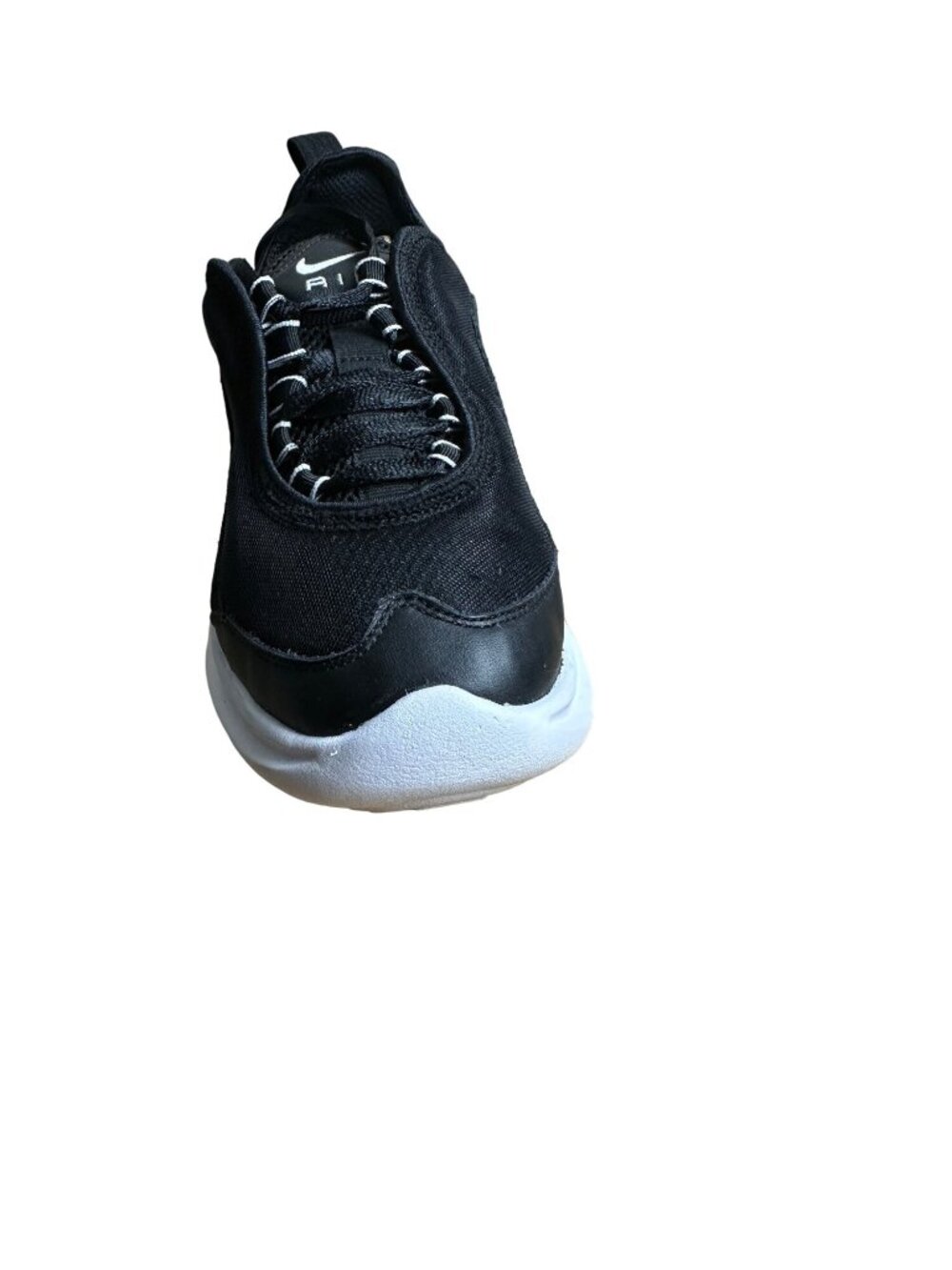 Nike Size 7 Womens Air Max Lace Up Running Shoes Black/White - Picture 10 of 11